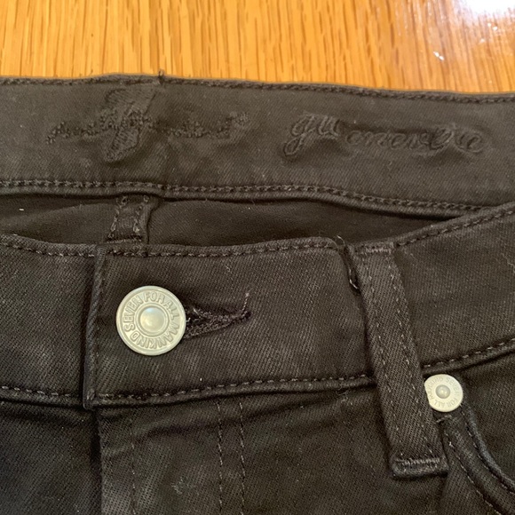 7 For All Mankind~Size 32 Black Denim Stretch Jeans ~ - Picture 10 of 12